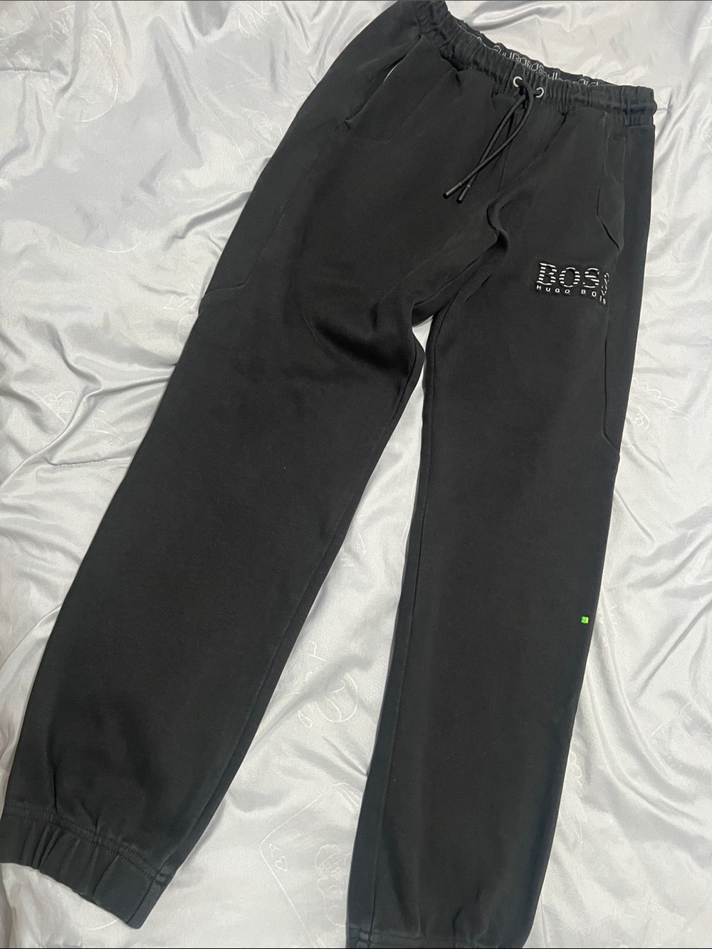Hugo Boss Black Logo Sweatpants with Drawcord